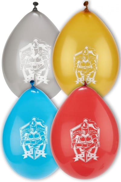 FOLAT BV - 8 latex ridderballonnen - Decoratie > Ballonnen