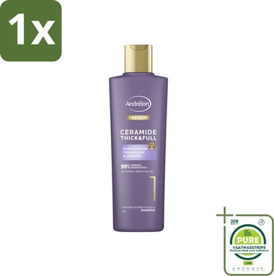 1 x Andrélon – Shampoo – Pro Care – 250 ml - Dikker Haar - Versterkt Haar - Haaruitval Verminderen - Breukbestendig Haar - Ceramide Shampoo