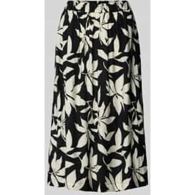 relaxed fit uitlopende midi-rok van viscosemix