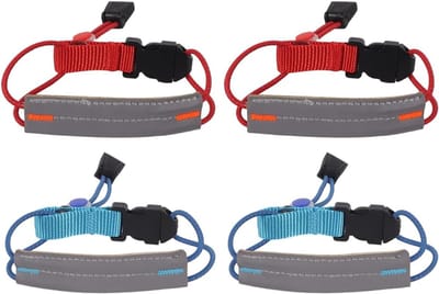 Dames Fietsshorts Clips, 4 Stuks Verstelbare Reflecterende Fietskleding met Hoge Elasticiteit voor Nachtfietsen en Wandelen