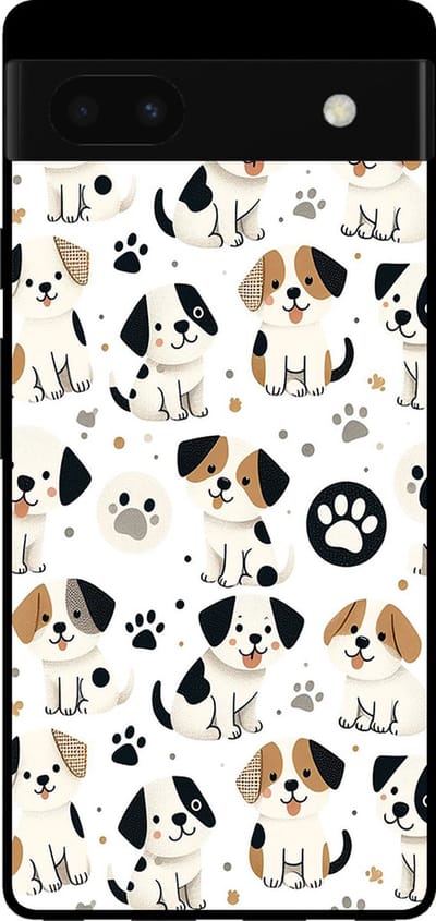 Smartphonica Telefoonhoesje voor Google Pixel 6 met honden opdruk - TPU backcover case dog design geschikt voor Google Pixel 6