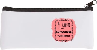 Akyol - liefste schoonzus van de wereld Etui - Zus - de liefste schoonzus - verjaardag - cadeautje voor zus - zus artikelen met opdruk - kado - geschenk - 20 bij 9 cm
