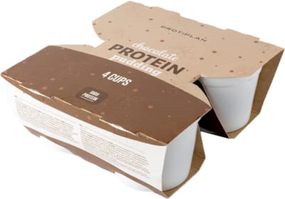Protiplan - Proteïne Pudding Chocolade - 4 x 125 g - Koolhydraatarm dessert - Dieet geschikt
