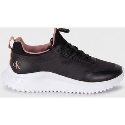 Calvin Klein Eva Runner Laceup Black/blush Taglia: 37 | Sneakers Outlet | Donna | Nero