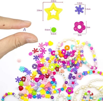 Famanu - Kralen om te rijgen, knutselset voor, sieraden, koordset, armbanden, vriendschapsarmbanden zelf maken, kinderknutselset voor meisjes en