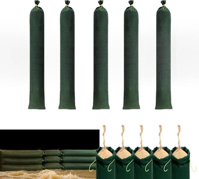 Zandzakken voor overstromingsbescherming - Set van 5 stuks, 120 x 20 cm, vul- en verzwaringszakken voor optimale veiligheid