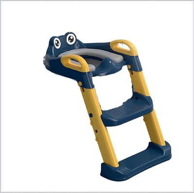 Zindelijkheidstrainer Kinderen - Potty Stoel Peuter - Zelfstandig Toiletgebruik - Verstelbare Hoogte - 1-8 Jaar - Blauw