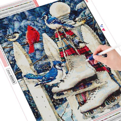 5d diamant peinture oiseau diamant broderie ensemble complet mosaïque 20X30CM gray