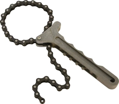 Carpoint Oliefiltersleutel met Ketting – Universeel – Staal & Aluminium – Stevige Grip