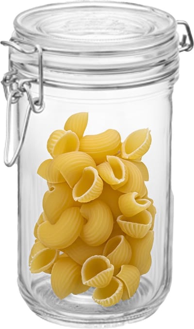 Bormioli Rocco Voorraad/weck pot - glas - transparant - 17 x 9 cm - 750 ml