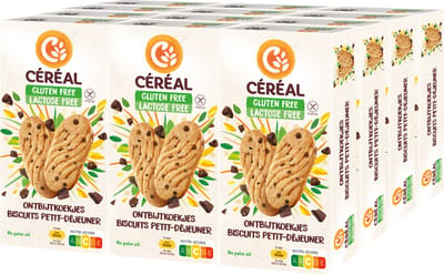 Céréal Ontbijtkoekjes Met Stukjes Chocolade - 12 x 200 gr - Voordeelverpakking