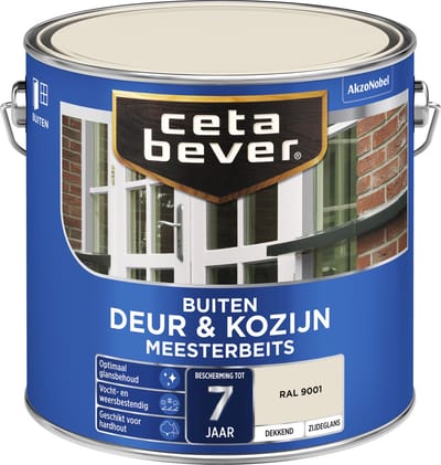 Cetabever - Meesterbeits Deur & Kozijn Dekkend - Ral 9001 - 2,5 L