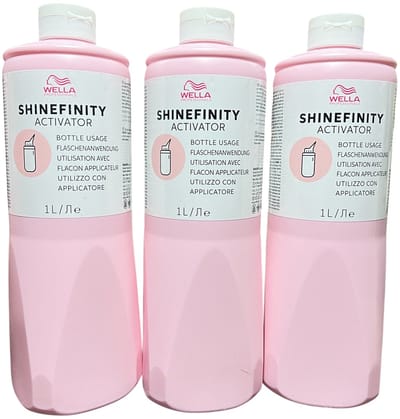 3 x 1000 ml Wella Shinefinity Activator Bottle Usage