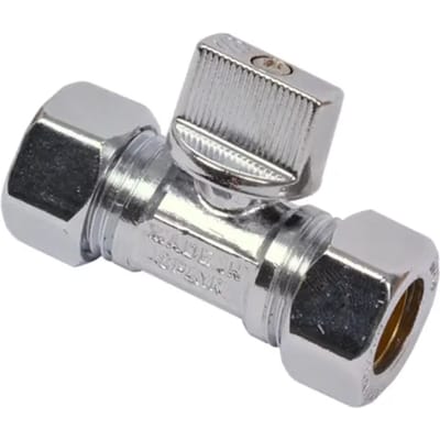 Sanivesk Kogelkraan Mini Recht 15x15mm Chroom
