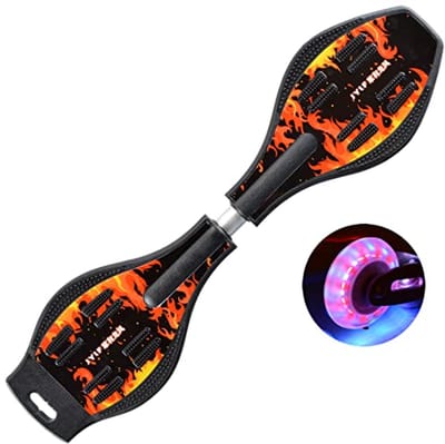 Waveboard surfplank voor kinderen - Dubbel dek straatsurfplank met lichte wielen