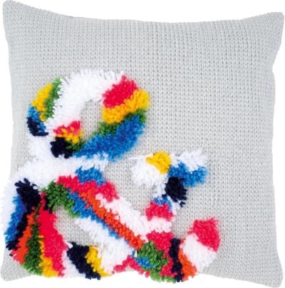 Vervaco - Knoop kettingsteekkussen kit - Ampersand - PN-0174754 - Borduren - Borduurpakket - Borduurpakket volwassenen - Borduurpakket kind