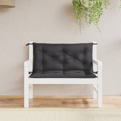 vidaXL - Tuinbankkussens - 2 - st - 100x50x7 - cm - oxford - stof - zwart