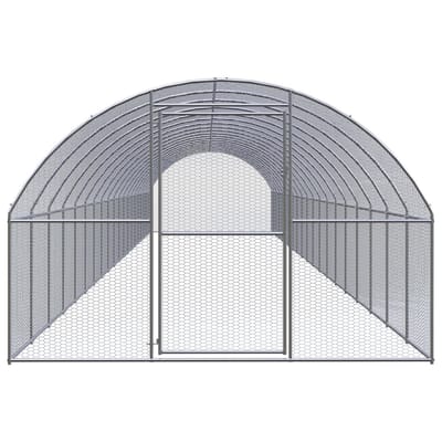 vidaXL - Kippenren - 3x20x2 - m - gegalvaniseerd - staal