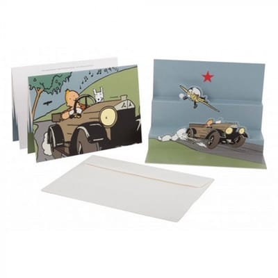 Ansichtkaart Kuifje in het Land van de Sovjets - 3D Pop-Up Kuifje Ansichtkaart - 23x17 cm