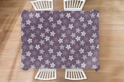 Kerst Tafelkleed - Kerstmis Decoratie - Tafellaken - Patronen - Christmas - Sterren - 260x180 cm - Kerstmis Versiering - Tafeldecoratie Kerstmis - Kerstdecoratie tafel - Tafelversiering
