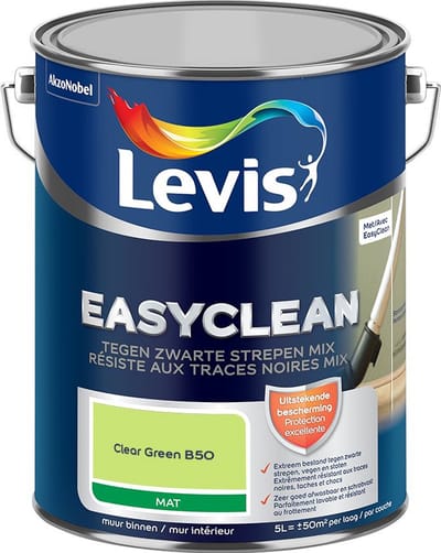 Levis - Easyclean Tegen Zwarte Strepen Mix - Clear Green B50 - Mengverf - 5 L