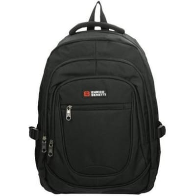 Enricobenetti Benetti rugzak Hamburg zwart - laptop 17 inch Boekentassen rugzakken Boekentassen rugzakken Boekentassen rugzakken Boekentassen