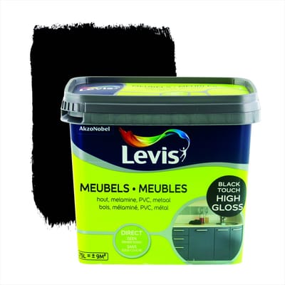 Levis Meubels Verf - High Gloss - Black Touch - 0.75L