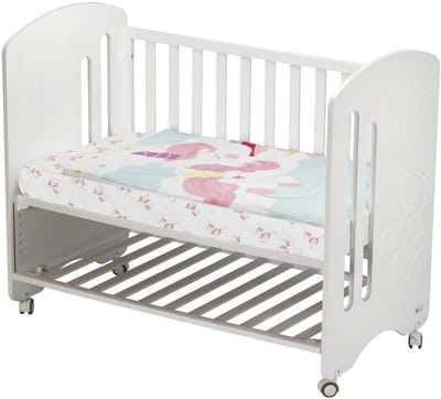 Eenhoorn voetenzak - Babyslaapzak wieg - Baby warm houden - Afneembare vulling - 60x120 cm - Roze