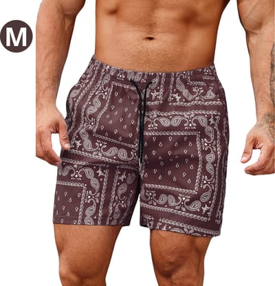 Livano Zwembroek Heren - Zwem Broek Mannen - Badkleding - Zwemmen - Lichtgewicht Swim Shorts - Zomerbroek - Met Zakken - Bourgondië - Maat M