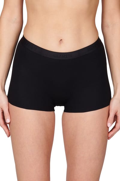 Microfiber 2-pak dames boxershort Young - Vrouwen ondergoed - onderbroek - wit, zwart - Zwart / S