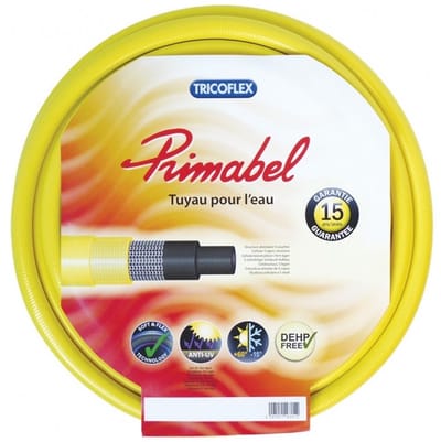 meerlaagse flexibele tuinslang d25 mm x 50 m - geel - tricoflex - 194271