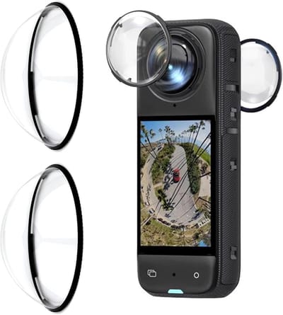 Lensbescherming Camera - Optische Beschermer - 360 Opnames - Hoge Transparantie - 5 x 3 x 1.27 cm - Zwart
