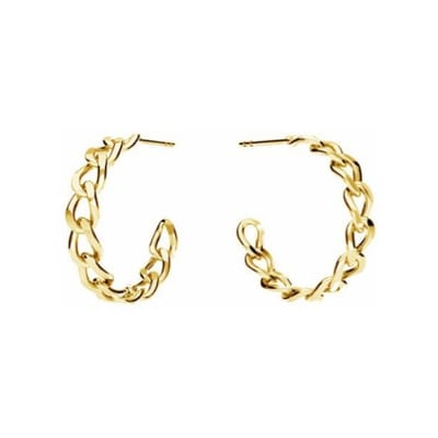 ARLIZI 2163 Oorbellen kabel oorringen - verguld - 23 mm