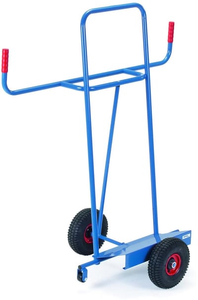 Plate Truck - Paneelwagen Transportwagen - Grote Platen Vervoeren - Stalen Frame Poedercoating - 50x68x144 cm 350kg - Blauw