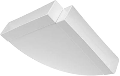 Horizontale rechthoekige kanaalboog 220 x 55 mm – 90° voor ventilatiesystemen