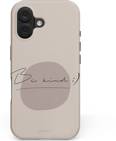 Casetastic hoesje geschikt voor Apple iPhone 16 - MagSafe - Dubbellaagse bescherming - Lief - Fashion Case - Zilver Taupe