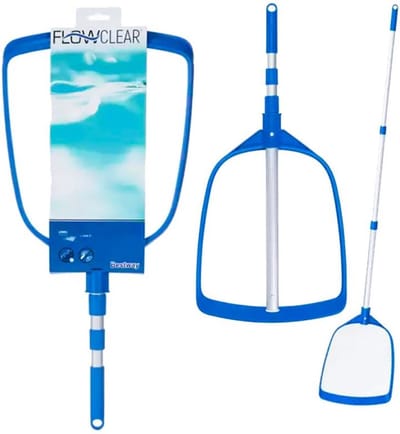 Schepnet voor zwembad - Onderhouds set voor zwembad - Bestway - met telescoop steel