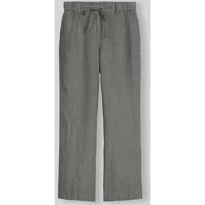 wide fit broek van puur linnen