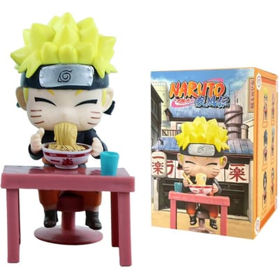 Op Voorraad Naruto Shippuden Ramen Thema Serie Blind Box - Chibi Mini PVC Anime Figuren - Mysterie Sasuke Uchiha en Naruto Speelgoed Mooie Cadeaus
