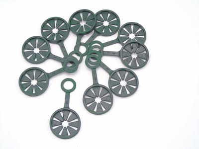 Nature Kunststof Ring Wigwamconstructie - Klim-En Geleide Artikel - 11 mm Groen 10 stuks
