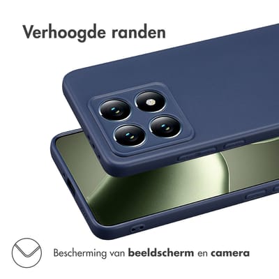 imoshion Hoesje - Geschikt voor Xiaomi 14T - Color Backcover - Donkerblauw