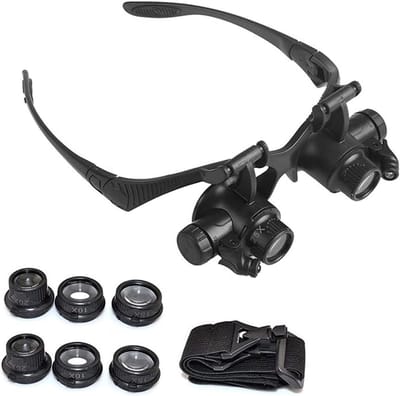 Vergrootglas 10x 15x 20x 25x met LED Verlichting - Perfect voor Sieraden en Horloge Reparatie