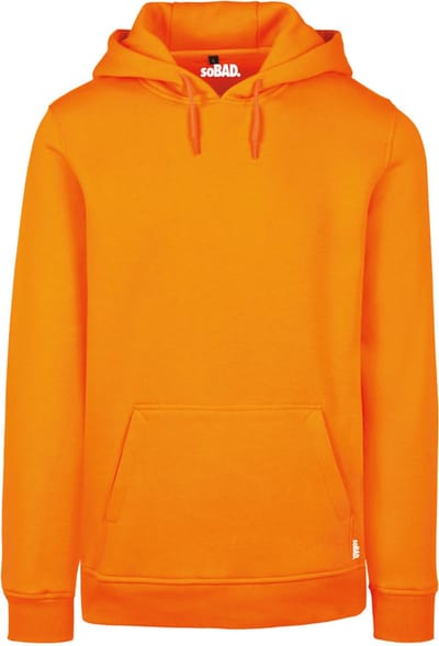 Basic hoodie - oranje - 3XL - soBAD. | Hoodie | 100% Organic | Unisex | Sweater heren | Sweater dames