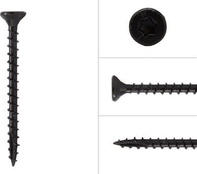 Wovar Hardhoutschroeven Zwart AR|coating 4 x 40 mm | Doos 200 stuks