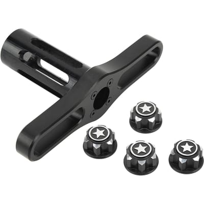 17mm Wiel Zeskantmoeren Huls 17mm Zeskantmoeren Installatiegereedschap Sleutel met 17mm Koppeling Naafmoerkap gray