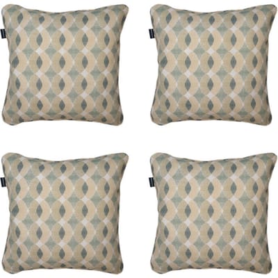 Madison - Sierkussen Rae - Groen - 50x50x10cm - Set van 4