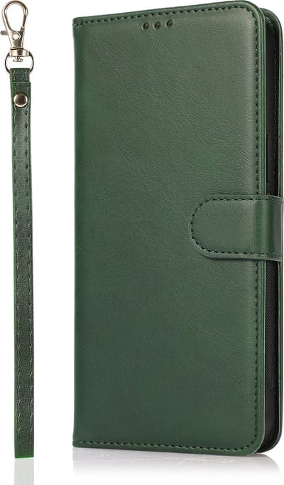 Hoesje geschikt voor iPhone 11 - Bookcase - Koord - Pasjeshouder - Portemonnee - Kunstleer - Groen