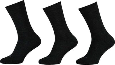 Apollo - 6-Pack - Merino Werksokken - Badstof Voetbed - Antibacterieel - Heren - antraciet - 39-42 - 120103000