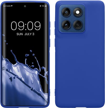 kwmobile telefoonhoesje geschikt voor Motorola Edge 60 - Hoesje voor smartphone - Back cover in Baltisch blauw
