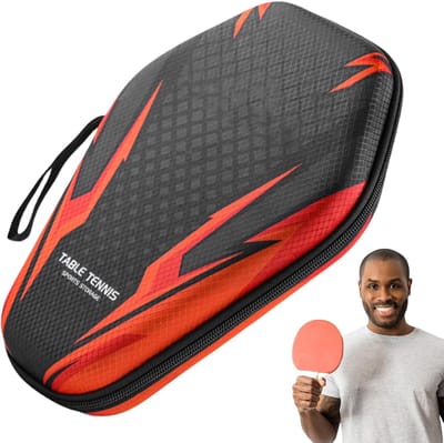 Tafeltennis Paddle Cover - Paddles Case - Sport Praktijk - Waterdicht Stofbestendig - 27 cm - Zwart